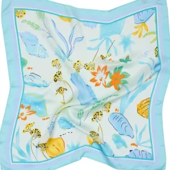 MARTA DU CHATEAU dame tørklæde MdcJuline FA1-Scarf - Blue24 Discount