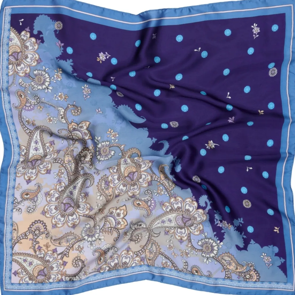MARTA DU CHATEAU dame tørklæde MdcJuline FA-Scarf - Blue31208 Clearance