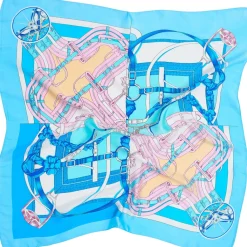 MARTA DU CHATEAU dame tørklæde MdcJuline FA1-Scarf - Blue176 Outlet