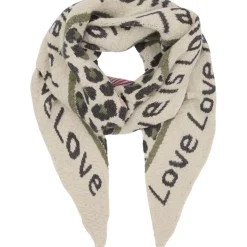 MARTA DU CHATEAU dame tørklæde MdcClio BA-0746 - beige/green Online