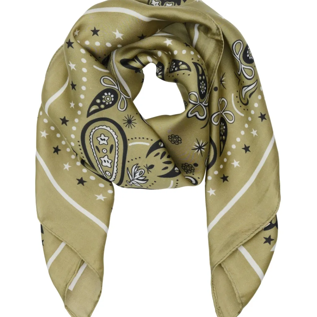 MARTA DU CHATEAU dame tørklæde MdcJuline FA-Scarf - Green31237 Discount