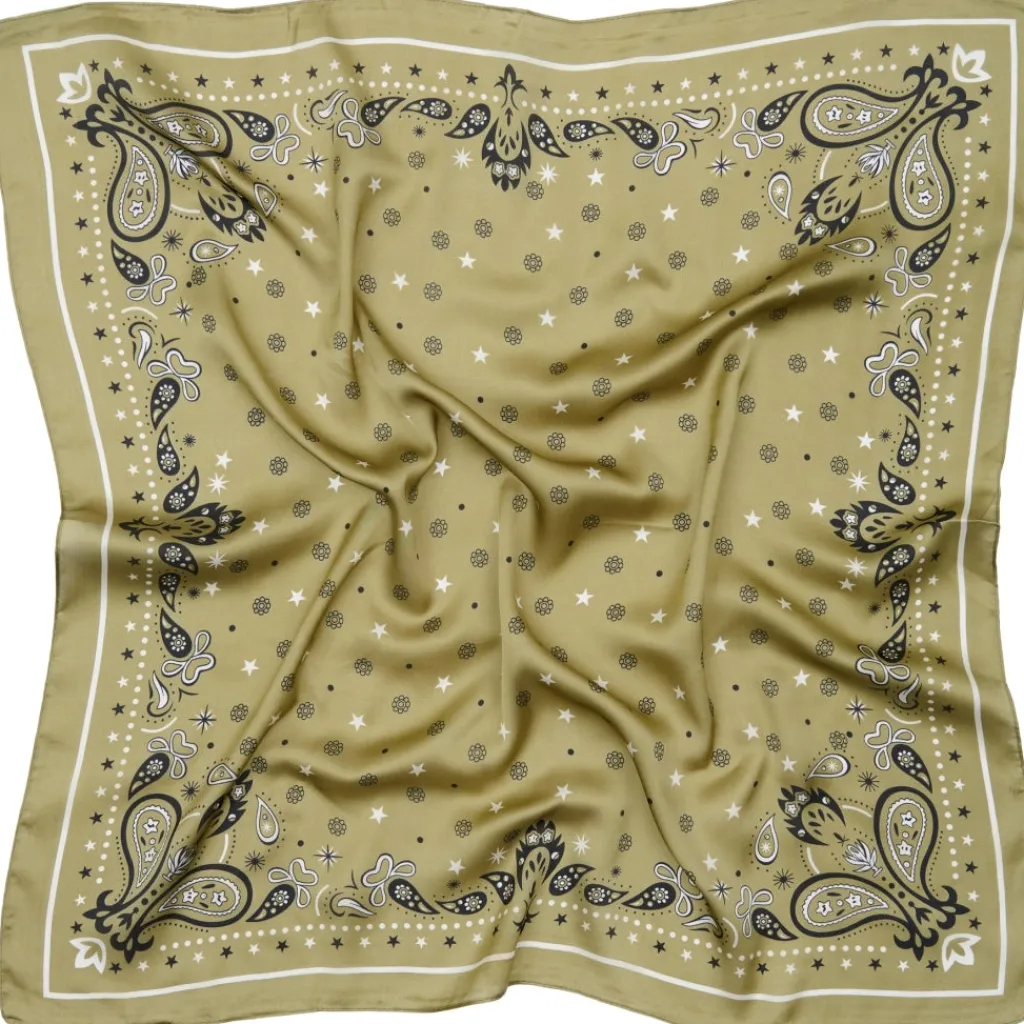 MARTA DU CHATEAU dame tørklæde MdcJuline FA-Scarf - Green31237 Discount