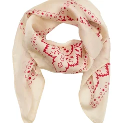 MARTA DU CHATEAU dame tørklæde MdcJuline FA1-Scarf - White/Red1511 Hot