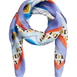 MARTA DU CHATEAU dame tørklæde MdcJuline FA1-Scarf - Blue Sale