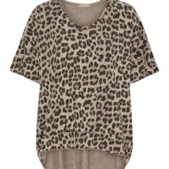 MARTA DU CHATEAU dame T-Shirt MdcHarper 2436C - Beige Leo Hot