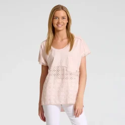 MARTA DU CHATEAU dame t-shirt 41058 - Pink Discount