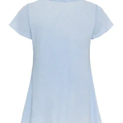 MARTA DU CHATEAU dame T-Shirt MdcMarianna 22637 - Sky Blue Clearance