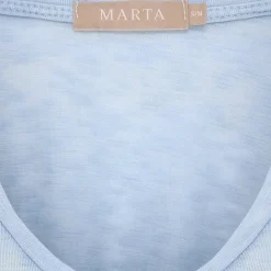 MARTA DU CHATEAU dame T-Shirt MdcMarianna 22637 - Sky Blue Clearance