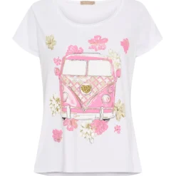 MARTA DU CHATEAU dame T-shirt MdcMarie 1535 - White VW Rosa Baby Clearance