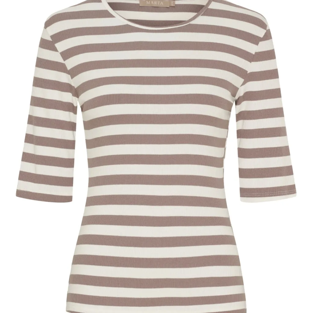 MARTA DU CHATEAU dame T-Shirt MdcNena 7524 - Tortora Online