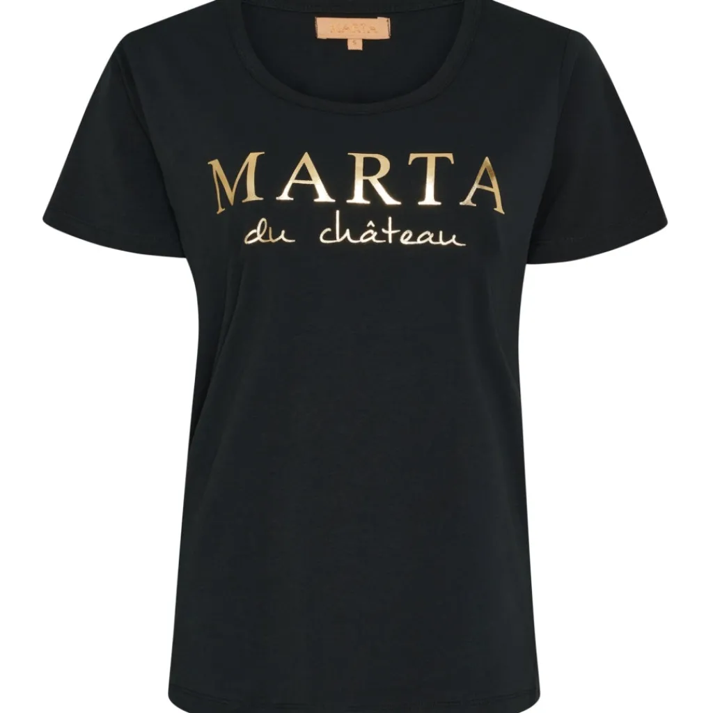 MARTA DU CHATEAU Dame T-shirt MT002 - Black Outlet