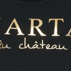 MARTA DU CHATEAU Dame T-shirt MT002 - Black Outlet