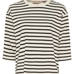 MARTA DU CHATEAU dame T-Shirt MdcBrooklyn 58351 - Beige/Black Best