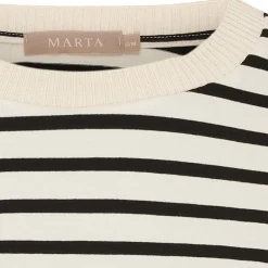 MARTA DU CHATEAU dame T-Shirt MdcBrooklyn 58351 - Beige/Black Best