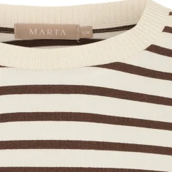 MARTA DU CHATEAU dame T-Shirt MdcBrooklyn 58351 - Beige/Moro