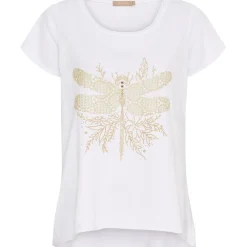 MARTA DU CHATEAU dame T-shirt MdcMarie 1535 - White Dragonfly Clearance