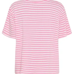 MARTA DU CHATEAU dame T-Shirt MdcEnrica 258036 - Bubblegum Stripe Outlet