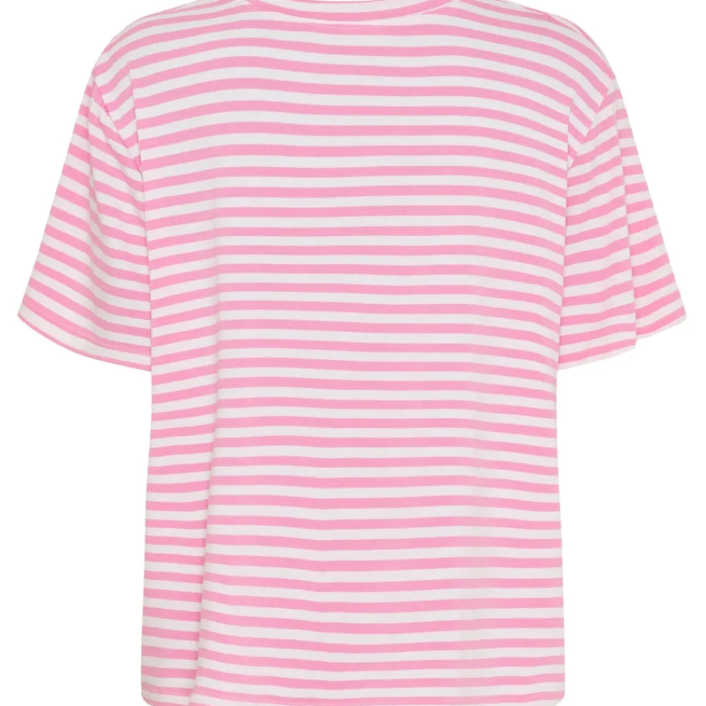 MARTA DU CHATEAU dame T-Shirt MdcEnrica 258036 - Bubblegum Stripe Outlet