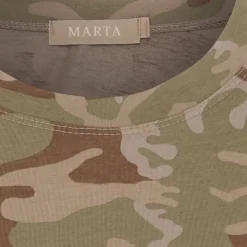 MARTA DU CHATEAU dame T-Shirt MdcEstrid 22643 - Green Camo Outlet