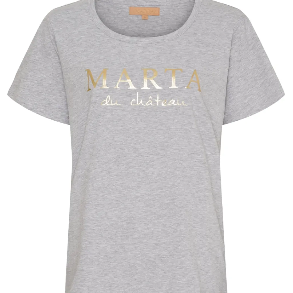 MARTA DU CHATEAU Dame T-shirt MT002 - Grey Melange Discount
