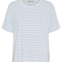 MARTA DU CHATEAU dame T-Shirt MdcEnrica 258036 - Celeste Stripe