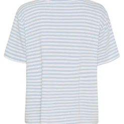 MARTA DU CHATEAU dame T-Shirt MdcEnrica 258036 - Celeste Stripe