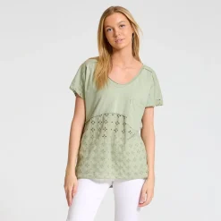 MARTA DU CHATEAU dame t-shirt 41058 - Kaki Online
