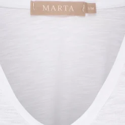 MARTA DU CHATEAU dame T-Shirt MdcMarianna 22637 - White Online
