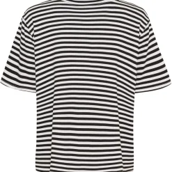 MARTA DU CHATEAU dame T-Shirt MdcEnrica 258036 - Black Stripe Sale