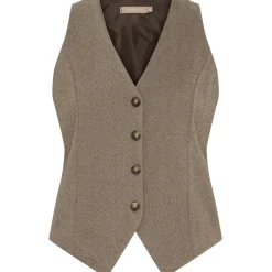 MARTA DU CHATEAU dame vest MdcRainey 248469 - Brown4 New