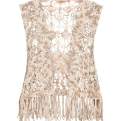 MARTA DU CHATEAU dame vest 473 - Multi Beige Discount
