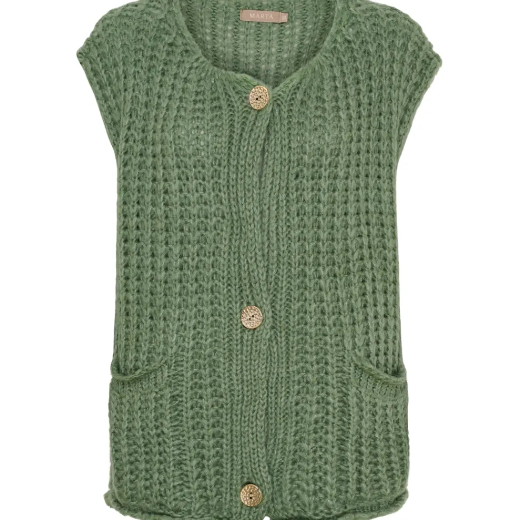 MARTA DU CHATEAU dame vest MdcRuby 9567 - LightMilitary9525 Outlet