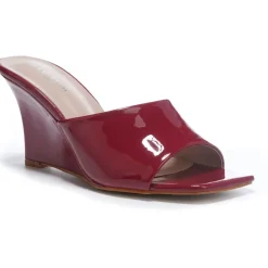 SHOES Mirella dame stiletter med kilehæl BD121 - Red New