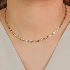 muun STUDIOS Burst Dot Halskæde 18K belagt H021 - Guld