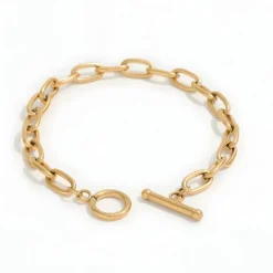 muun STUDIOS Toggle Lock Armbånd 18K belagt - Guld Sale