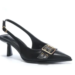 SHOES Nicolette dame slingback stiletter HD53-1 - Black Outlet