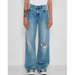 NOISY MAY dame buks NMAMANDA - Light Blue Denim Sale