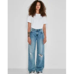 NOISY MAY dame buks NMAMANDA - Light Blue Denim Sale