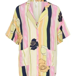 .Object Object dame skjorte OBJLILLIE - Begonia Pink Autmn Sunset Discount