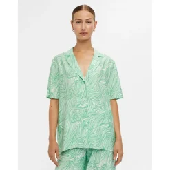 .Object Object dame skjorte OBJTYLLAH - Absinthe Green Cloud dancer Hot
