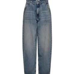 ONLY ONLGIA MID LOOSE BAGGY DNM DOT413 - Medium blue denim