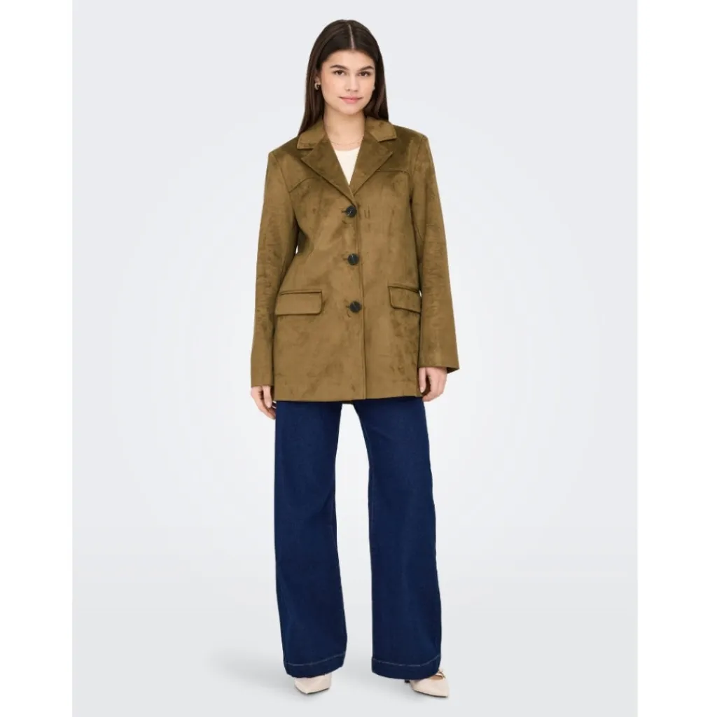 ONLY dame blazer ONLTULIP - Cognac