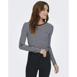 ONLY Dame Bluse ONLElene - Naval Academy Neo Birch Decadent Cho Sale