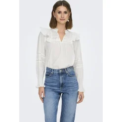 ONLY dame bluse ONLJULIA - Cloud Dancer Clearance