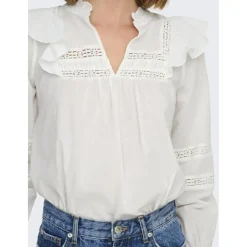 ONLY dame bluse ONLJULIA - Cloud Dancer Clearance