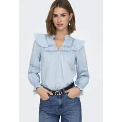 ONLY dame bluse ONLJULIA - Cashmere Blue