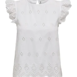 ONLY dame bluse ONLLOU - Bright White Discount