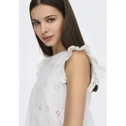 ONLY dame bluse ONLLOU - Bright White Discount