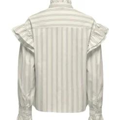 ONLY dame bluse ONLMALOU - Bone White PINK LADY + HEDGE GREEN Outlet