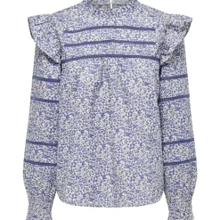 ONLY dame bluse ONLMATHILDE - Birch MIRINA FLOWER Discount